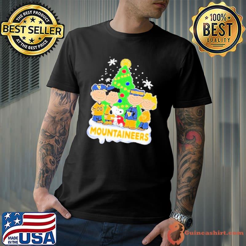 West Virginia Football X Peanuts Characters Happy Christmas Shirt
