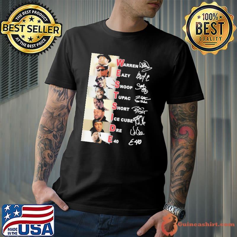 Westside warren eazy snoop tupac signature shirt