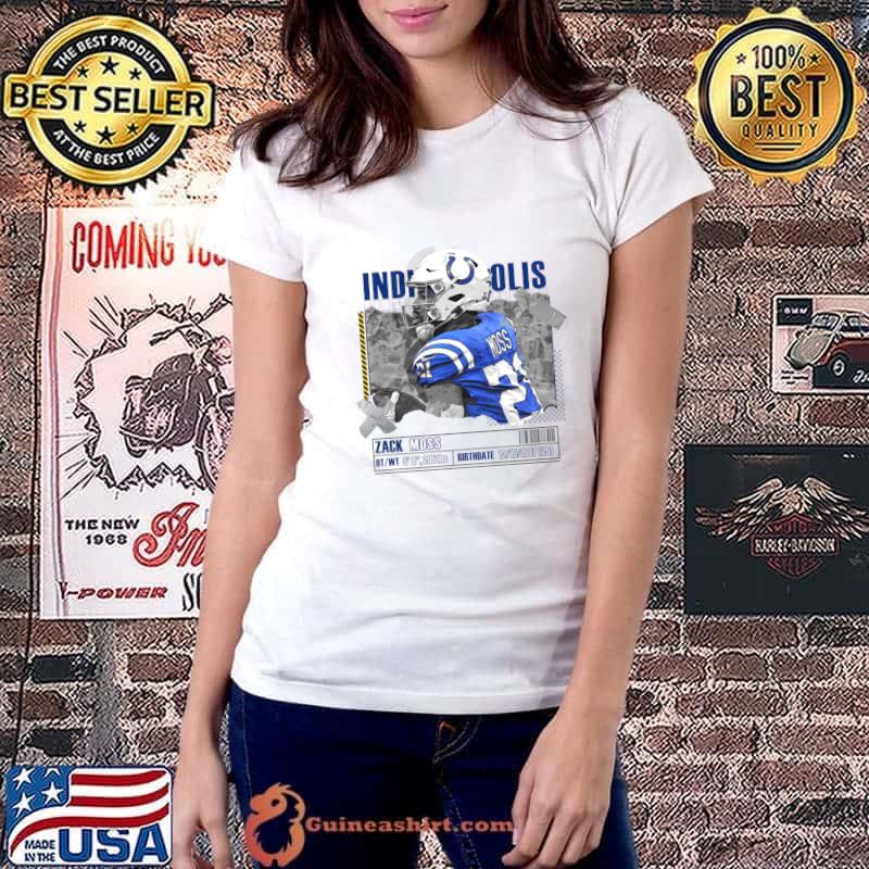 Zack Moss an American football running back for the Indianapolis Colts T-Shirt Ladiestee