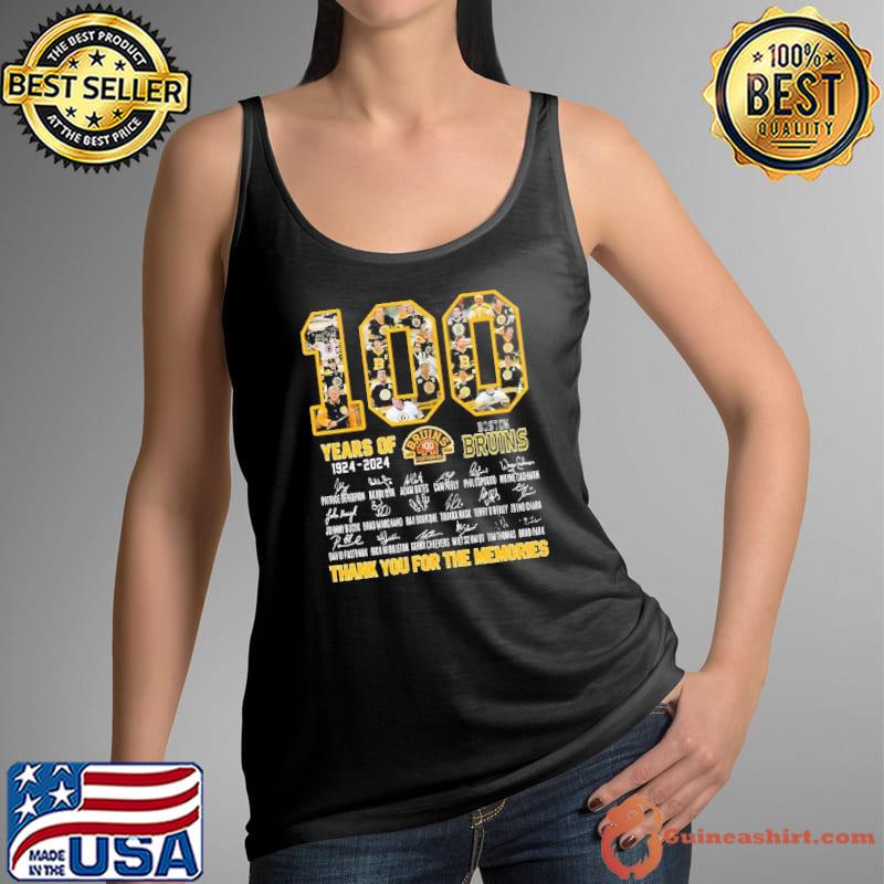 100 years of 1924 2024 Bruins thank you for the memories signature s Tank Top