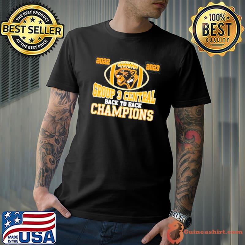 2022 2023 group 3 central back to back Champions logo shirt
