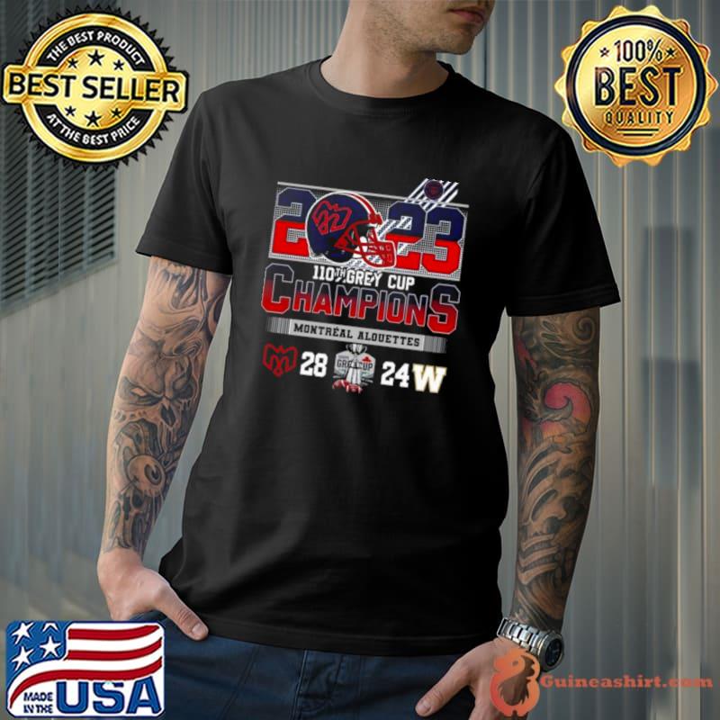 2023 110th Grey Cup Champions Montreal Alouettes shirt