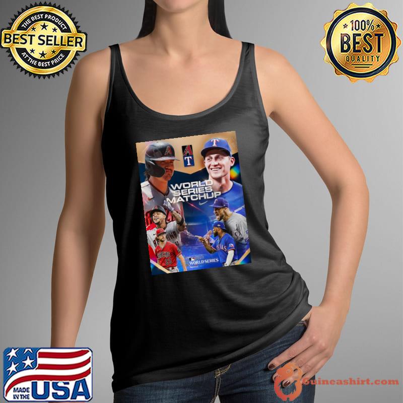 2023 MLB World Series Matchup Is Set The Arizona Diamondbacks Vs The Texas Rangers Home Decor Poster Shirt (warmarked) Tank Top