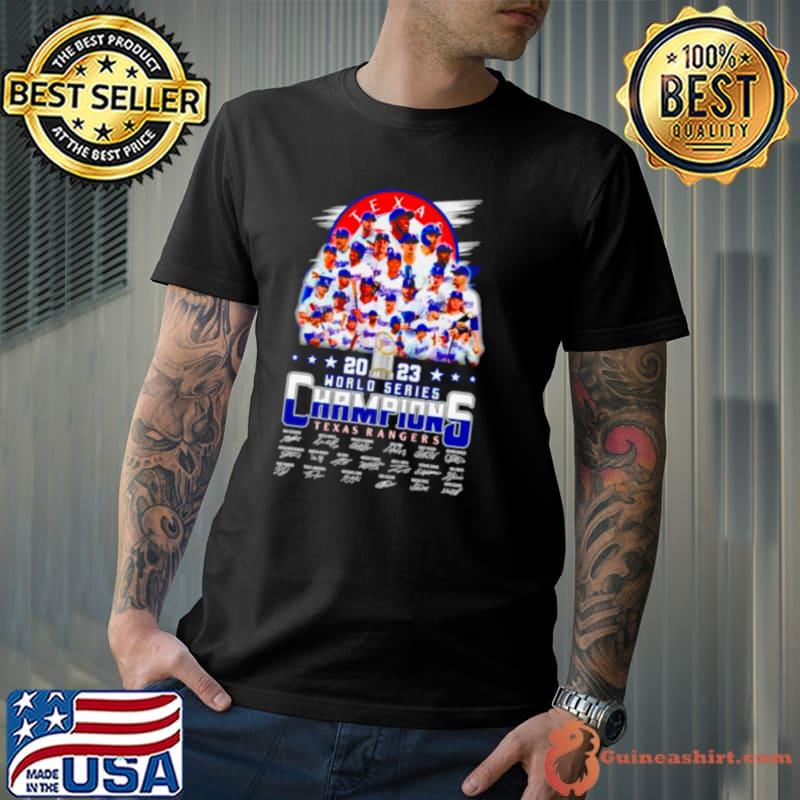 2023 World Series Champions Texas Rangers signatures shirt