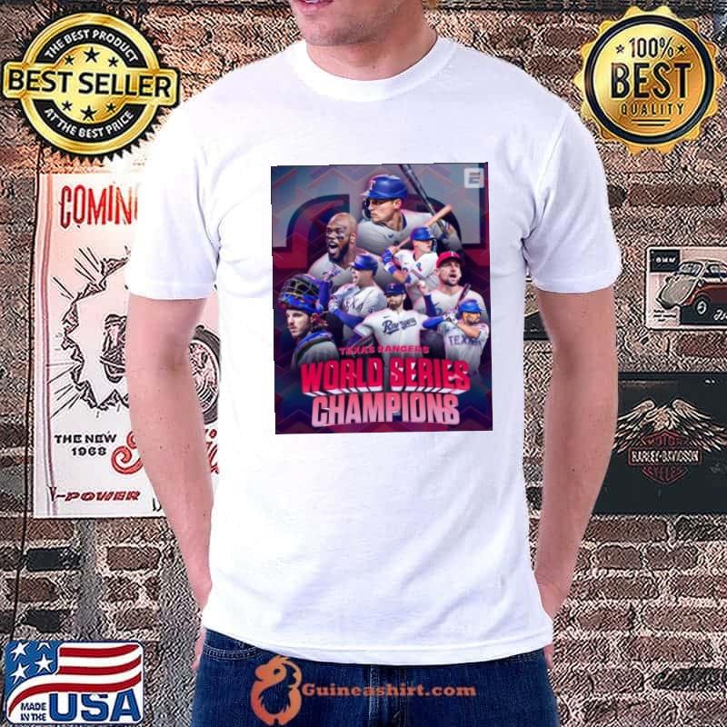 2023 World Series Champions Texas Rangers Team Baseball Shirt