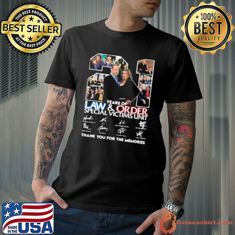 21 Years Of Law And Order Special Victims Unit Thank You For The Memories Shirt