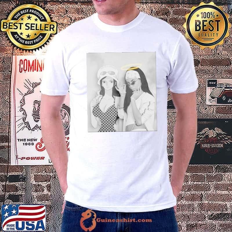 Aaliyah x Nico Robin One Piece shirt