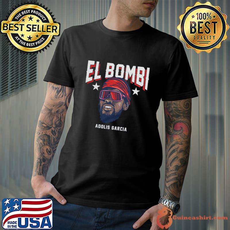 Adolis Garcia El Bombi Cuban professional baseball outfielder for the Texas Rangers T-Shirt