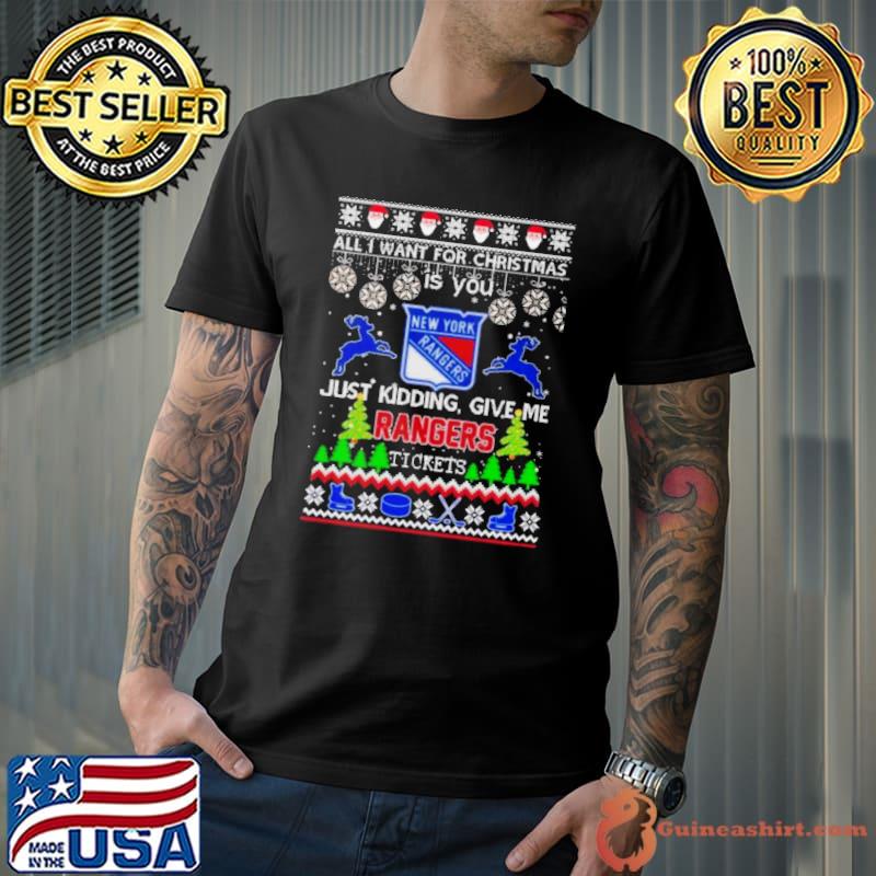 All I Want For Christmas Is You New York Rangers Ice Hockey Ugly Christmas 2023 Shirt
