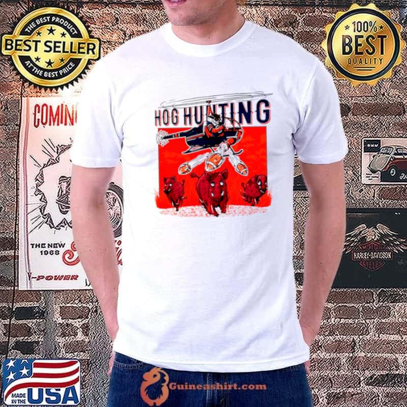 Auburn Tigers vs. Arkansas Razorbacks hog hunting football shirt
