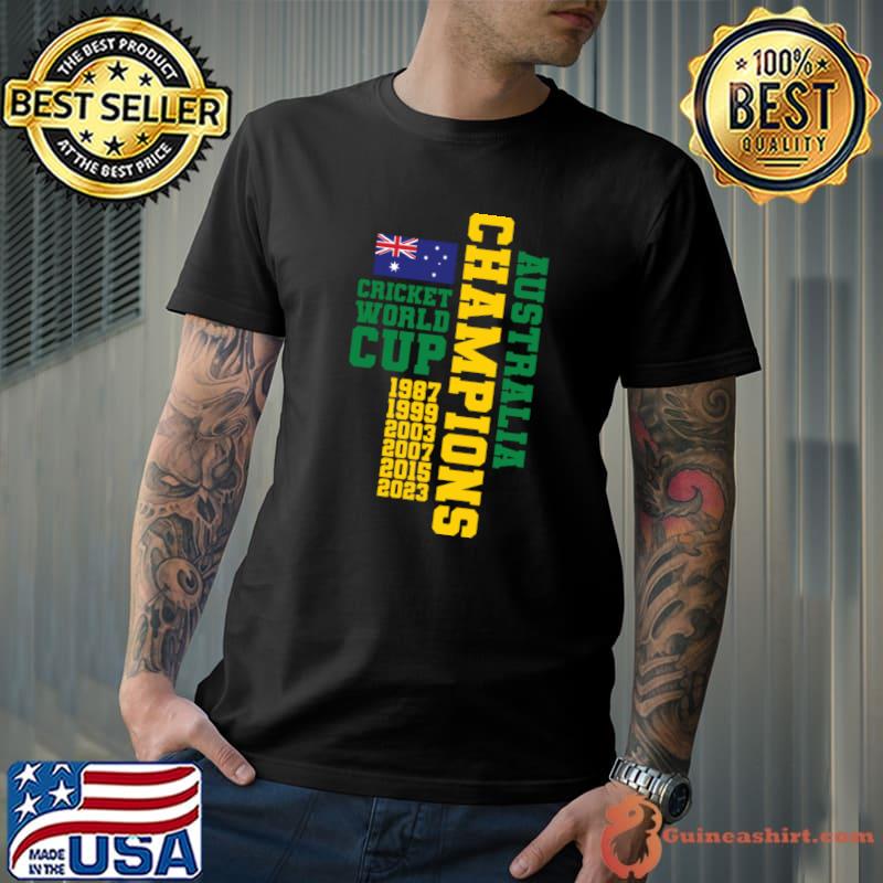 Australia Champs Cricket World Cup Flag T-Shirt