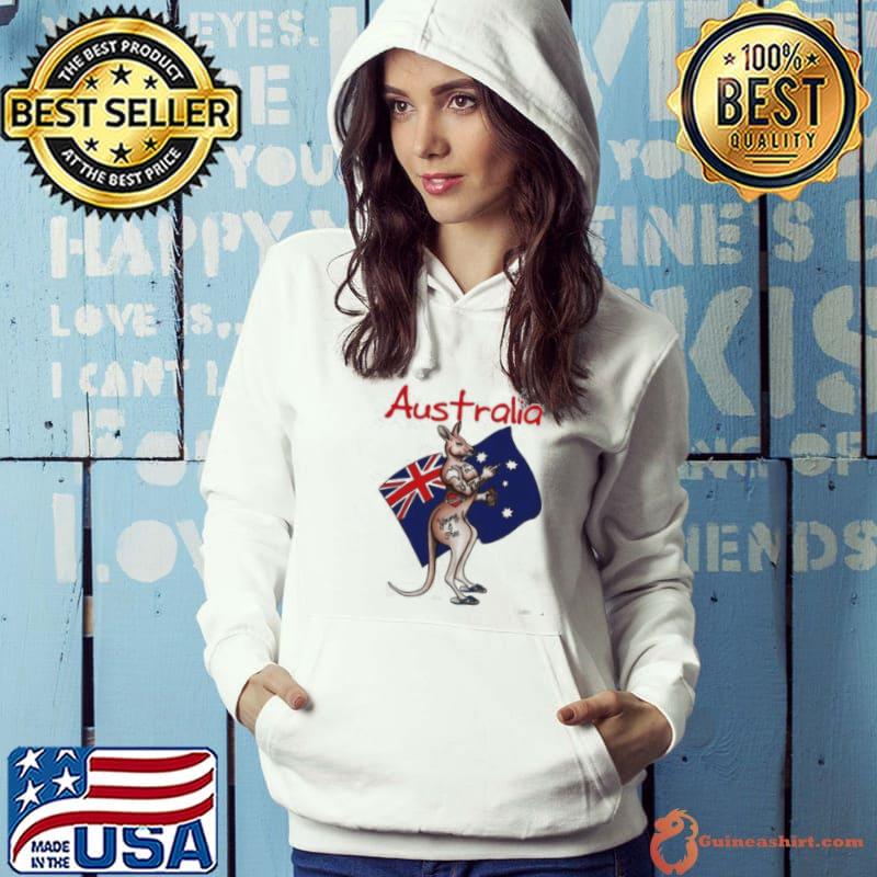 Australia Flag Kangaroo Shirt Hoodie