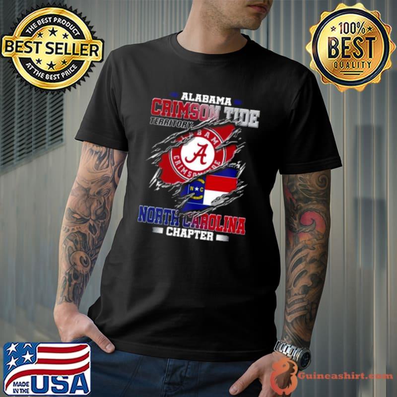 Blood Inside Me Alabama Crimson Tide Territory North Carolina Chapter 2023 shirt