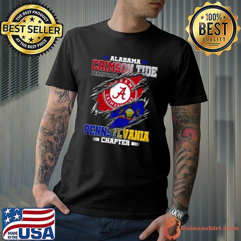 Blood Inside Me Alabama Crimson Tide Territory Pennsylvania Chapter 2023 shirt