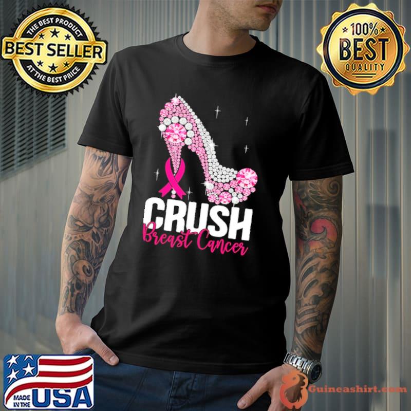Breast Cancer Awareness Crush High heel Diamond shirt