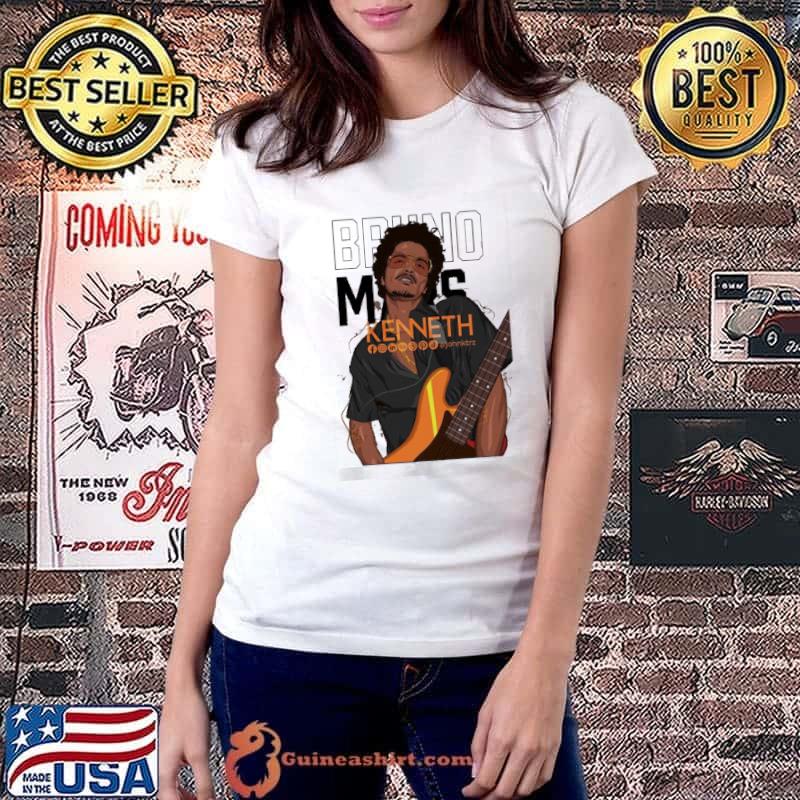 Bruno Mars Graphic Cartoon Silk Sonic Shirt Ladiestee