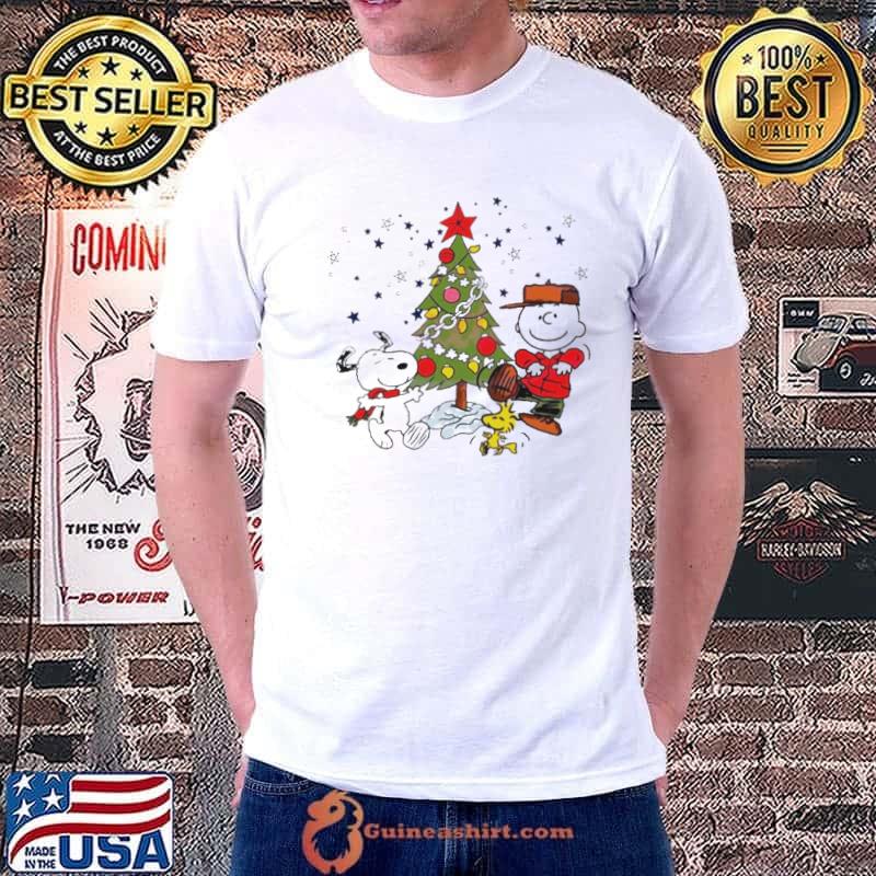 Charlie Brown and Snoopy Christmas tree shirt