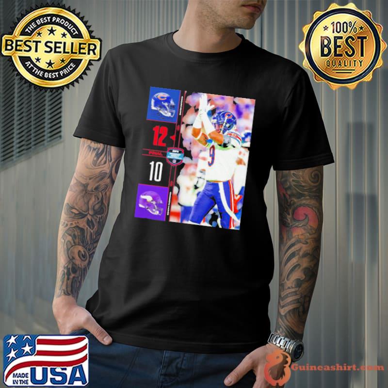 Chicago Bears Wins 12 10 Minnesota Vikings 2023 NFL Game Final Score Shirt