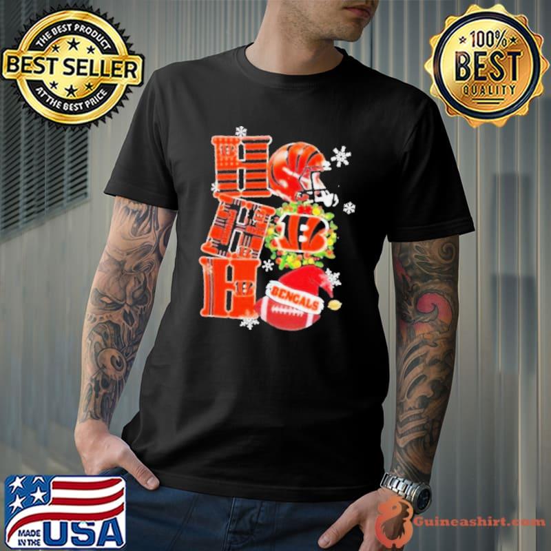 Cincinnati Bengals Nfl Ho Ho Ho Christmas Shirt