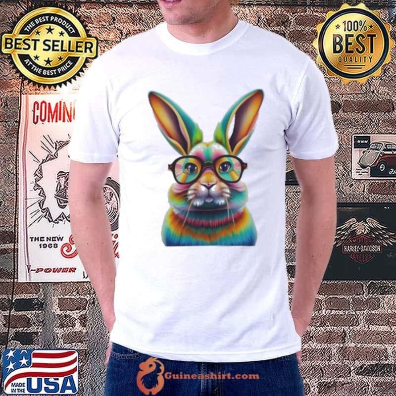 Colorful bunny with glasses Shirt