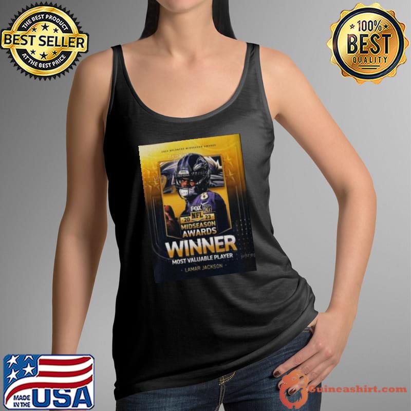 Congrats QB Lamar Jackson Is 2023 NFL on FOX Midseason Awards Winner MVP Shirt Tank Top