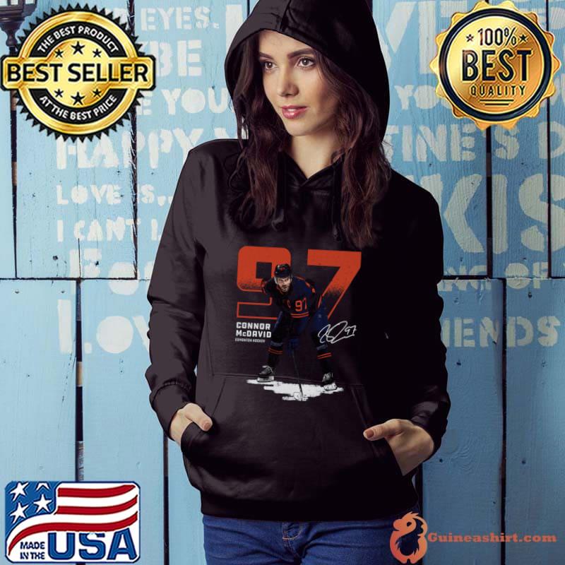 Connor McDavid Edmonton Signature Canadian professional ice hockey T-Shirt Hoodie