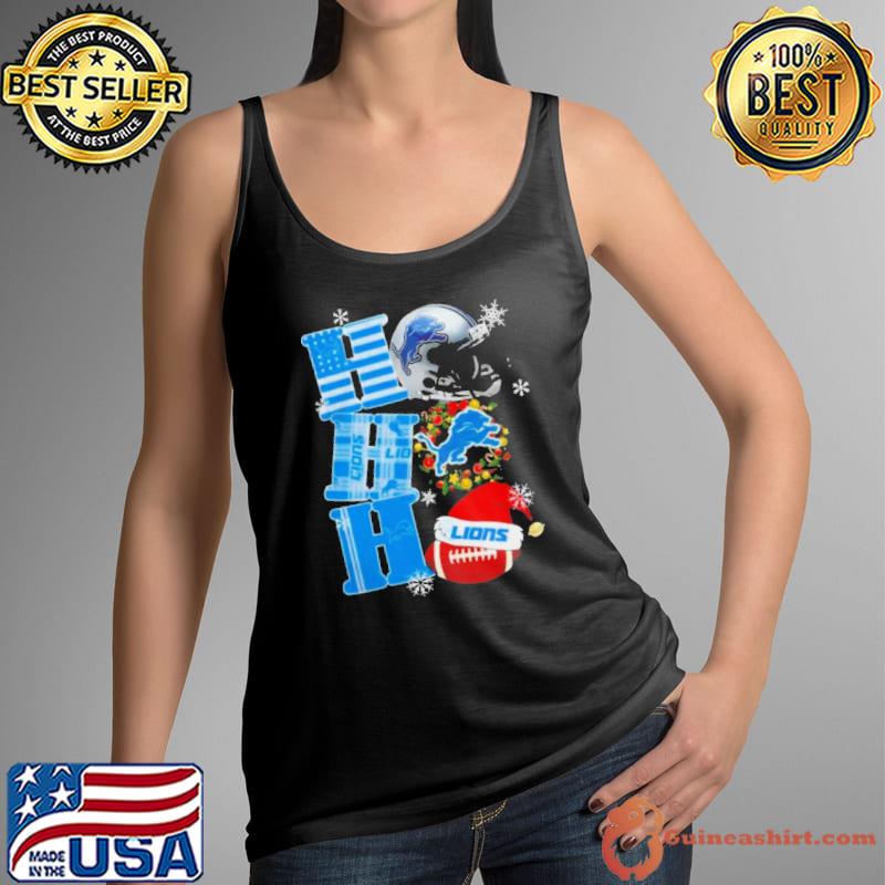 Detroit Lions Nfl Ho Ho Ho Christmas 2023 s Tank Top