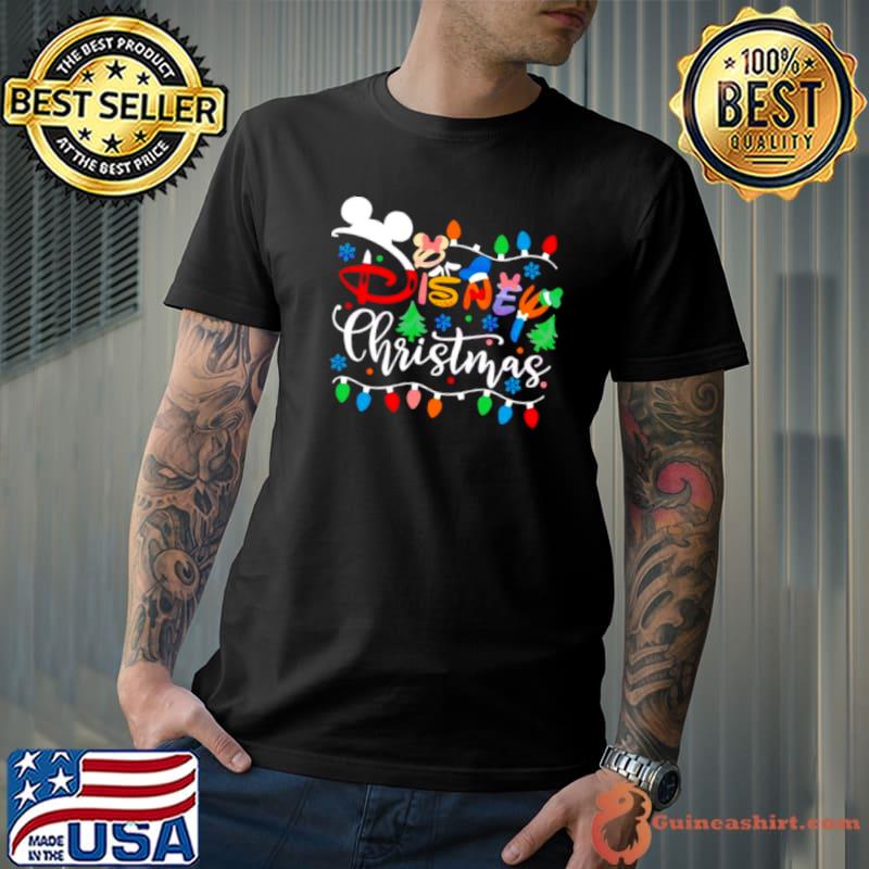 Disney Christmas lights retro shirt