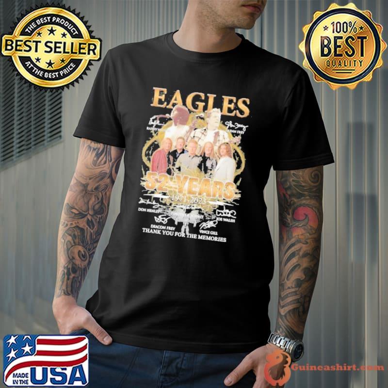 Eagles Rock Band 52 Years 1971-2023 Thank You For The Memories Shirt