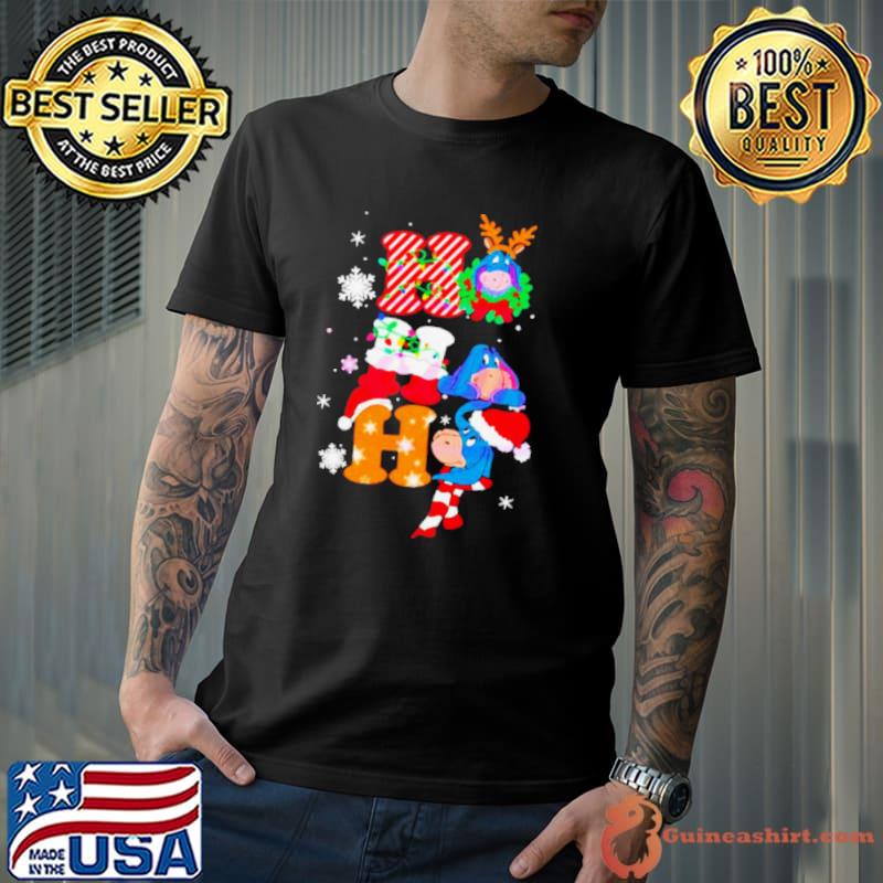 Eeyore Ho Ho Ho Christmas lights shirt