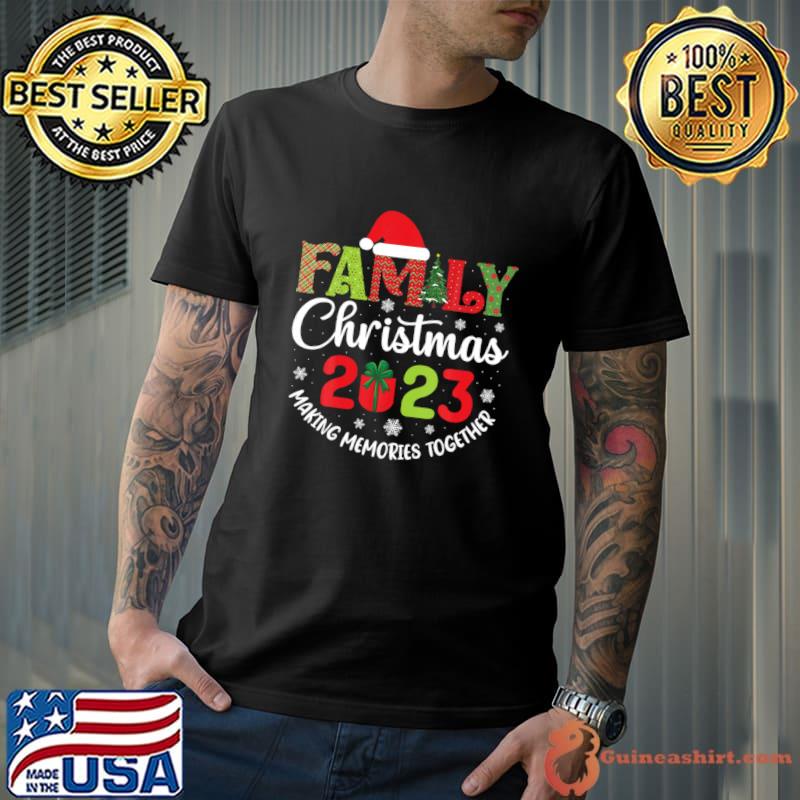 Family Christmas 2023 Making Memories Together Pajamas Matching Xmas Santa Elf Squad T-Shirt