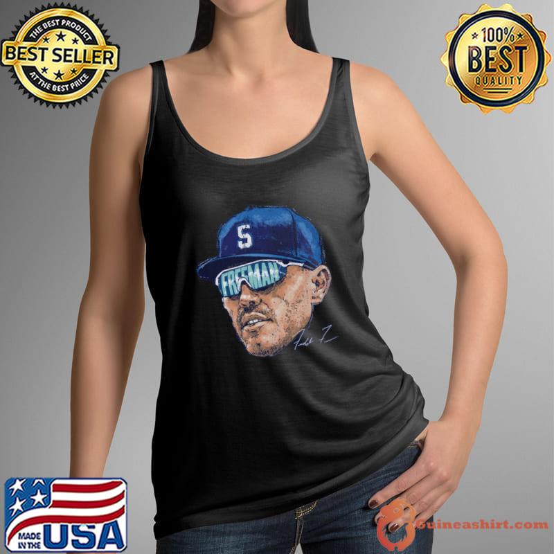 Freddie Freeman Los Angeles D Sunglasses Signature professional baseball first baseman T-Shirt Tank Top