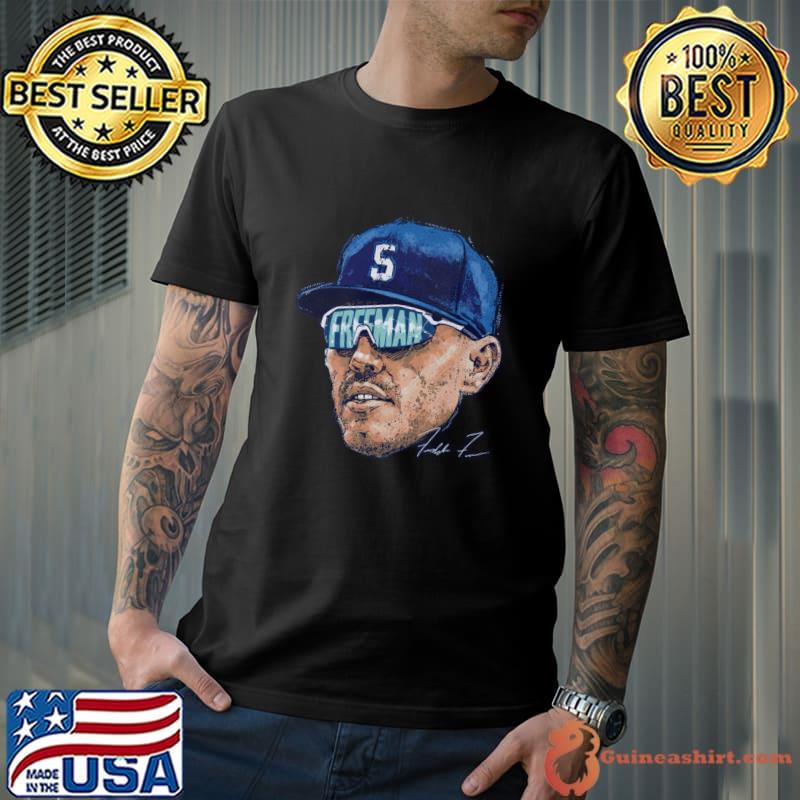 Freddie Freeman Los Angeles D Sunglasses Signature professional baseball first baseman T-Shirt