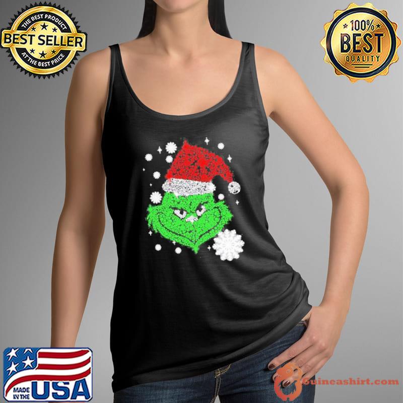 Funny Grinch Diamond Christmas Shirt Tank Top
