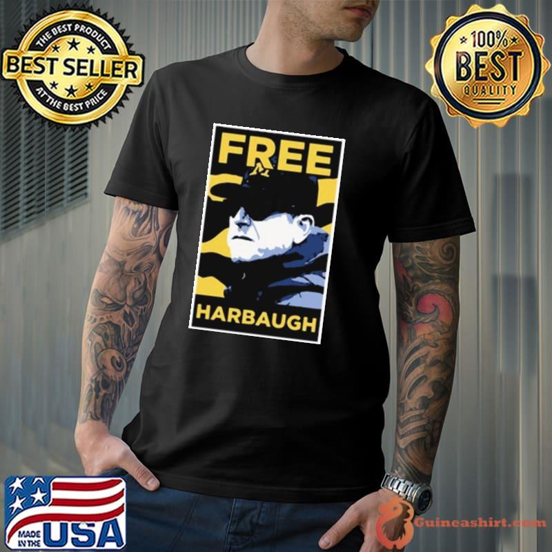 Funny michigan Wolverines JJ McCarthy Free Harbaugh shirt