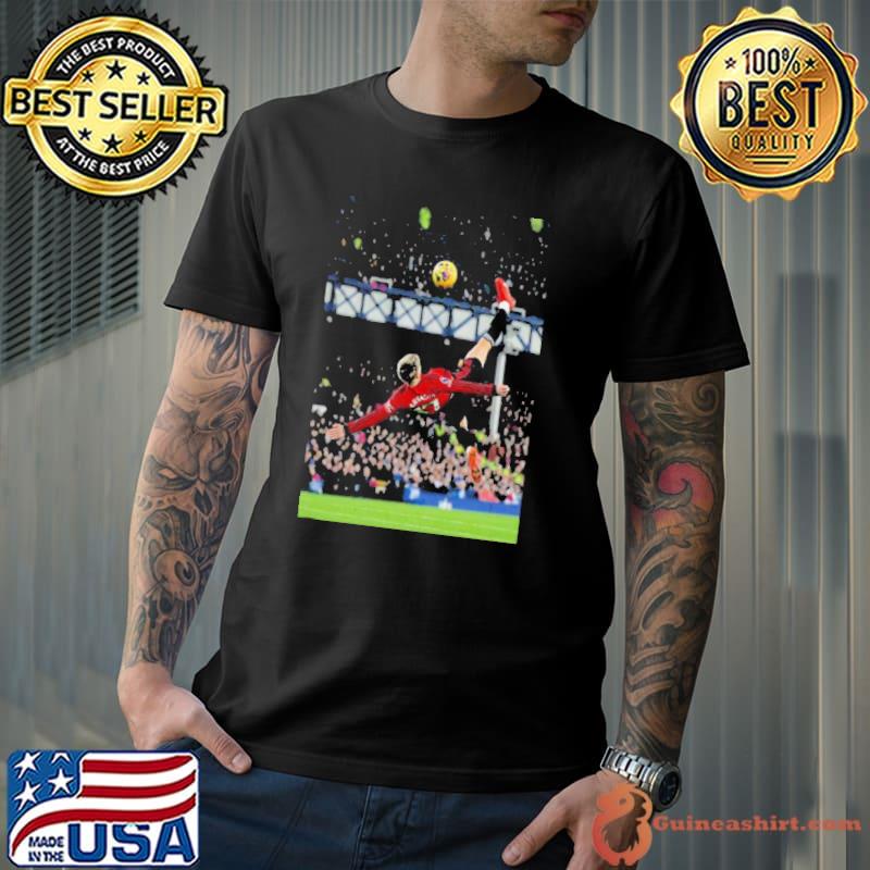 Garnacho Manchester United Vs Everton Match Overhead Kick Goal 2023 shirt