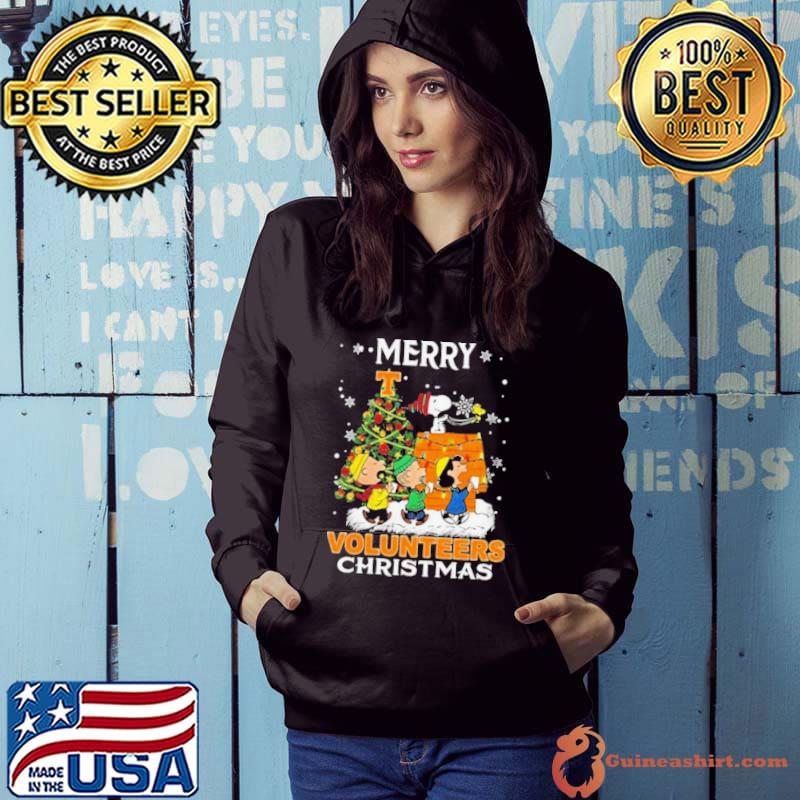 Get Now Tennessee Volunteers Snoopy And Friends Merry Christmas Shirt Hoodie