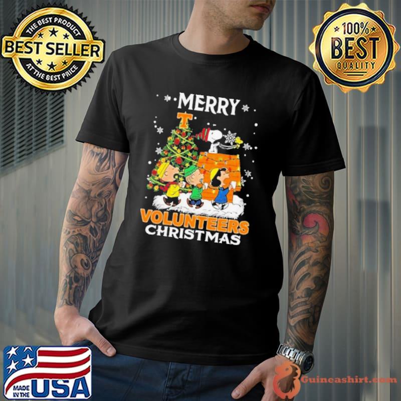 Get Now Tennessee Volunteers Snoopy And Friends Merry Christmas Shirt