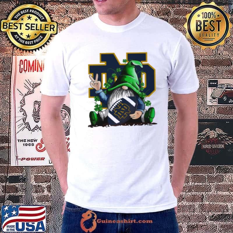 Gnomes Lucky Hug Notre Dame Fighting Irish Shirt