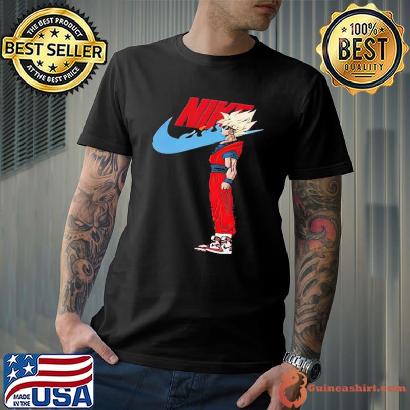 Goku Swoosh Nike Dragon Balls Anime Shirt