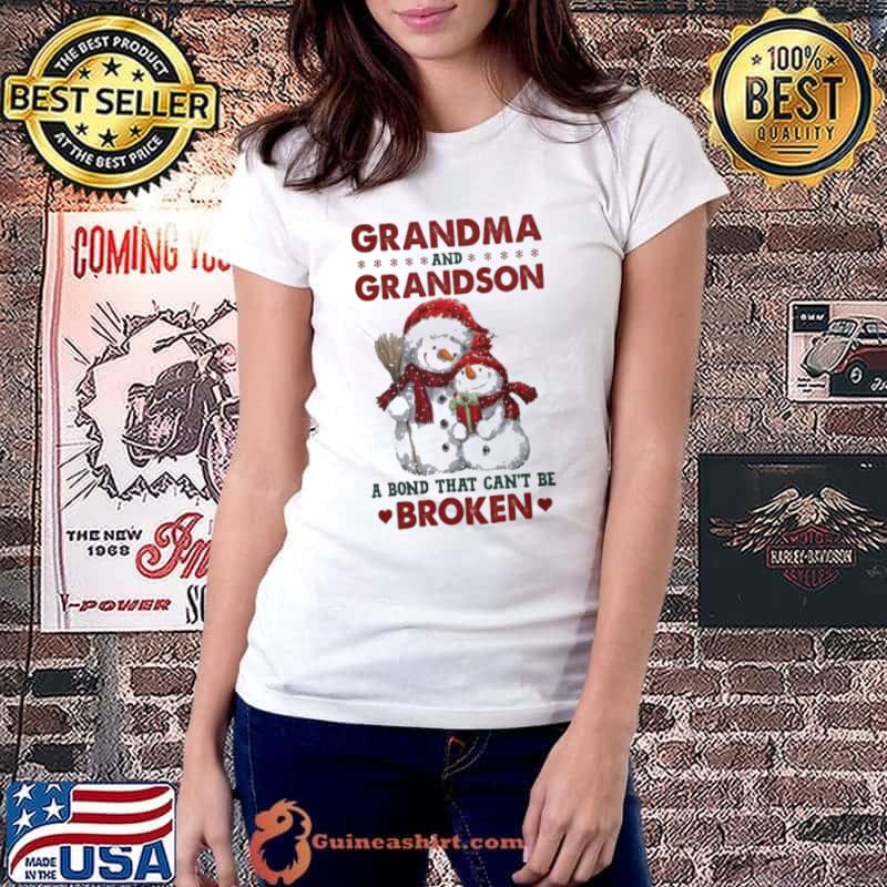 Grandma and grandson a bond that can't be broken snowman christmas s Ladiestee