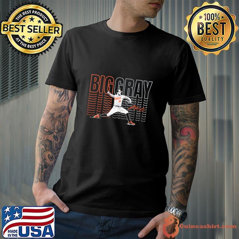 Grayson Rodriguez Big Gray Signature American professional baseball pitcher for the Baltimore Orioles T-Shirt