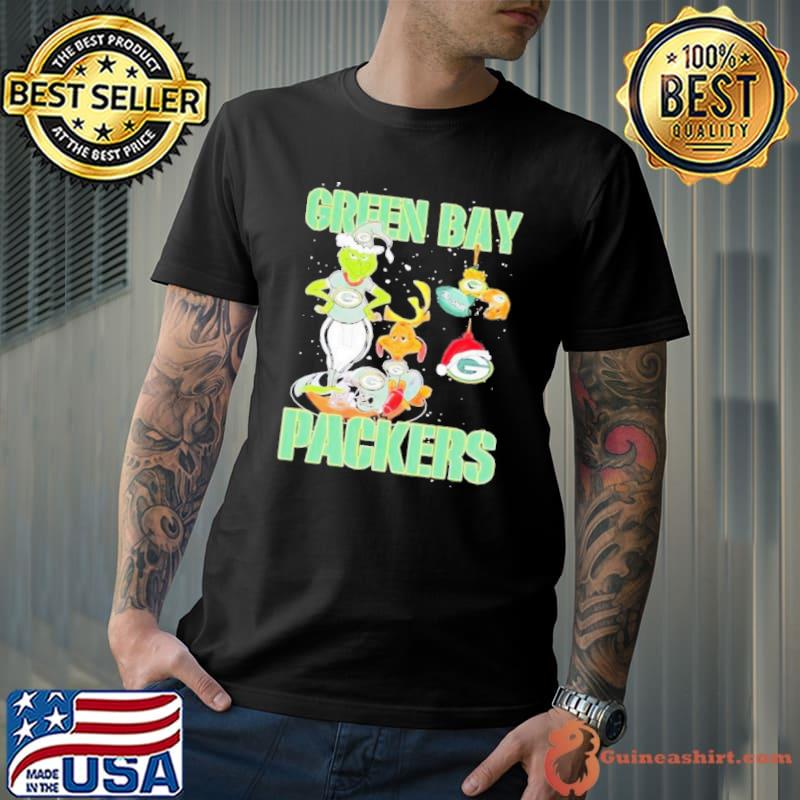 Green Bay Packers Grinch and Max NFL Christmas shirt
