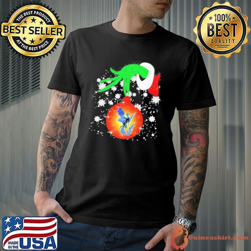 Grinch Hand Holding Dragon Christmas Shirt
