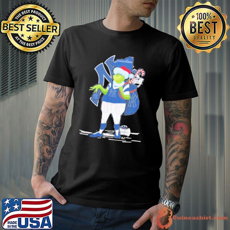 Grinch Hat Santa New York Yankees Gift Christmas 2023 Shirt
