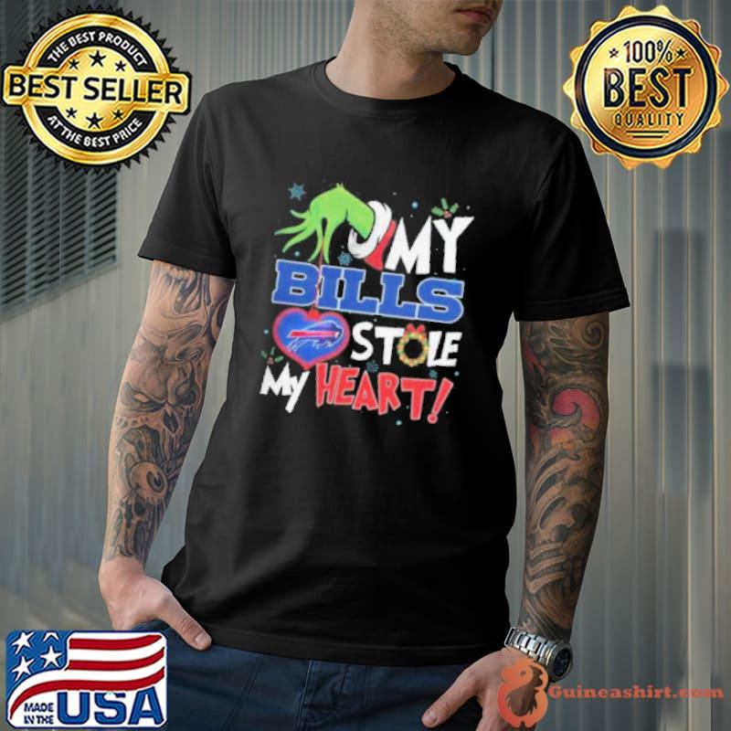 Grinch My Buffalo Bills Stole My Heart Football Shirt