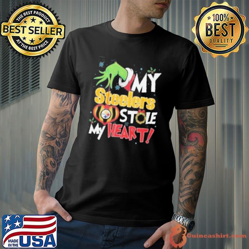 Grinch My Pittsburgh Steelers Stole My Heart Football Shirt