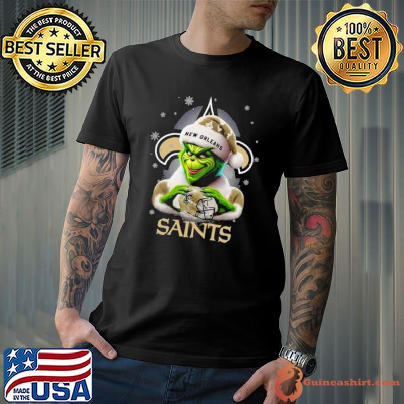 Grinch Perfect Gift For Fans Christmas New Orleans Saints shirt