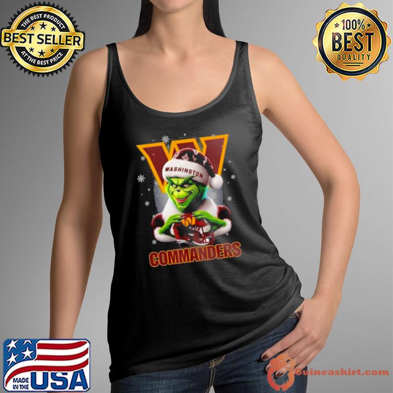 Grinch Perfect Gift For Fans Christmas Washington Commanders s Tank Top