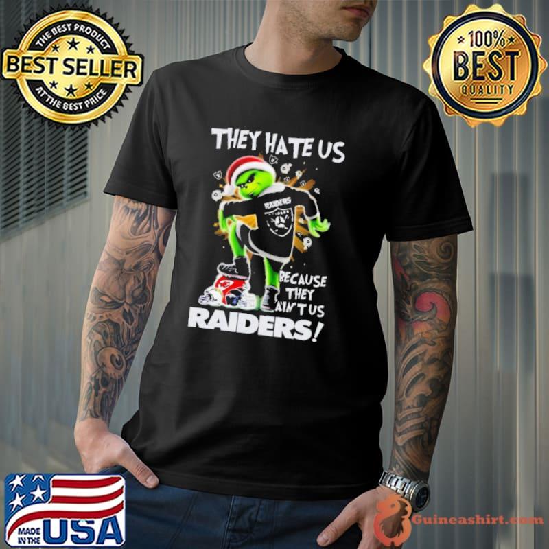 Grinch They Hate Us Because They Ain’t Us Las Vegas Raiders shirt